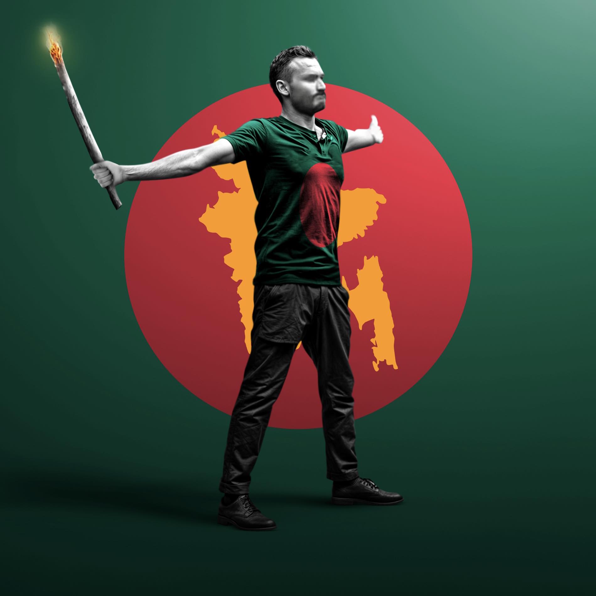 July 2024 uprising in BD first martyr Abu Sayeed photo who was killed by Awami League 